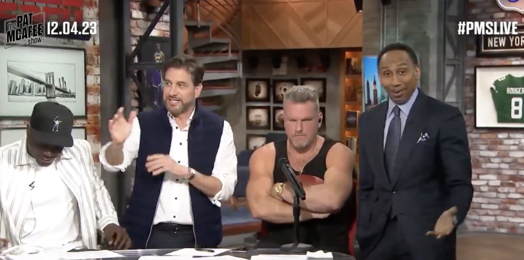 Mike Greenberg, Pat McAfee, and Stephen A. Smith